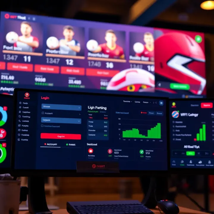 Secure login interface of an online betting website with verification prompt